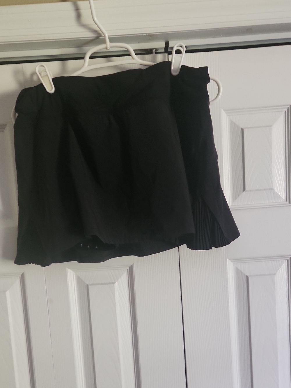 lululemon athletica Black Athletic Mini Skirt with Zip Pocket